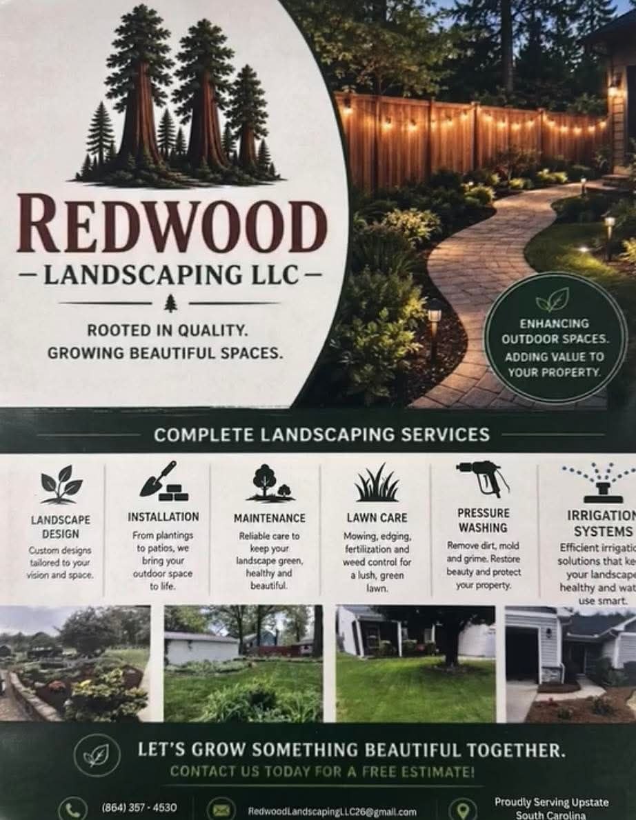Redwood Landscaping flyer